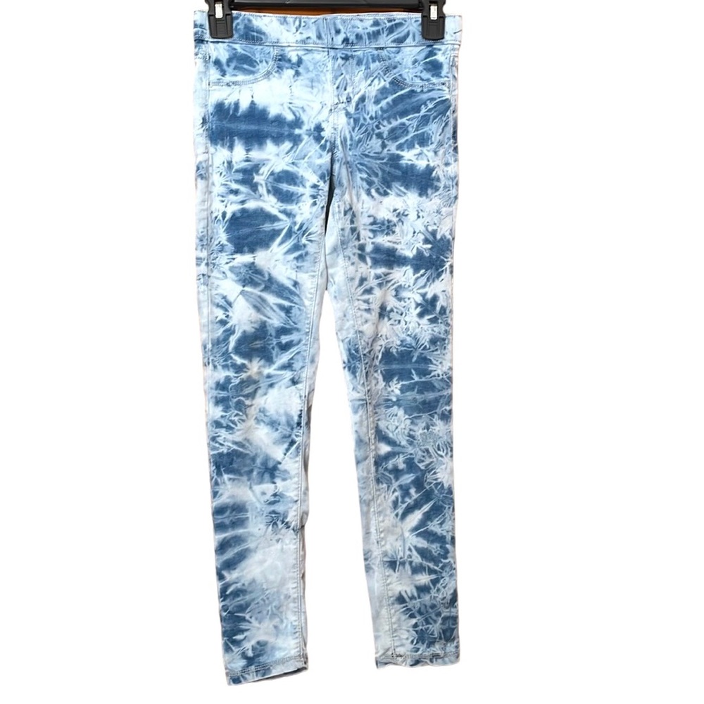 SO Tie-Dye Juniors Stretch Elastic Waist Leggings Size 12